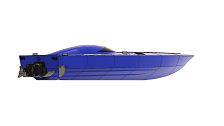Fully 3D printed RC speed boat JETCAT bottom side