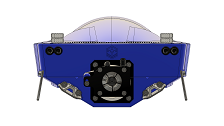 Fully 3D printed RC speed boat JETCAT rear