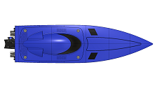 JETCAT 3D Printed RC boat top