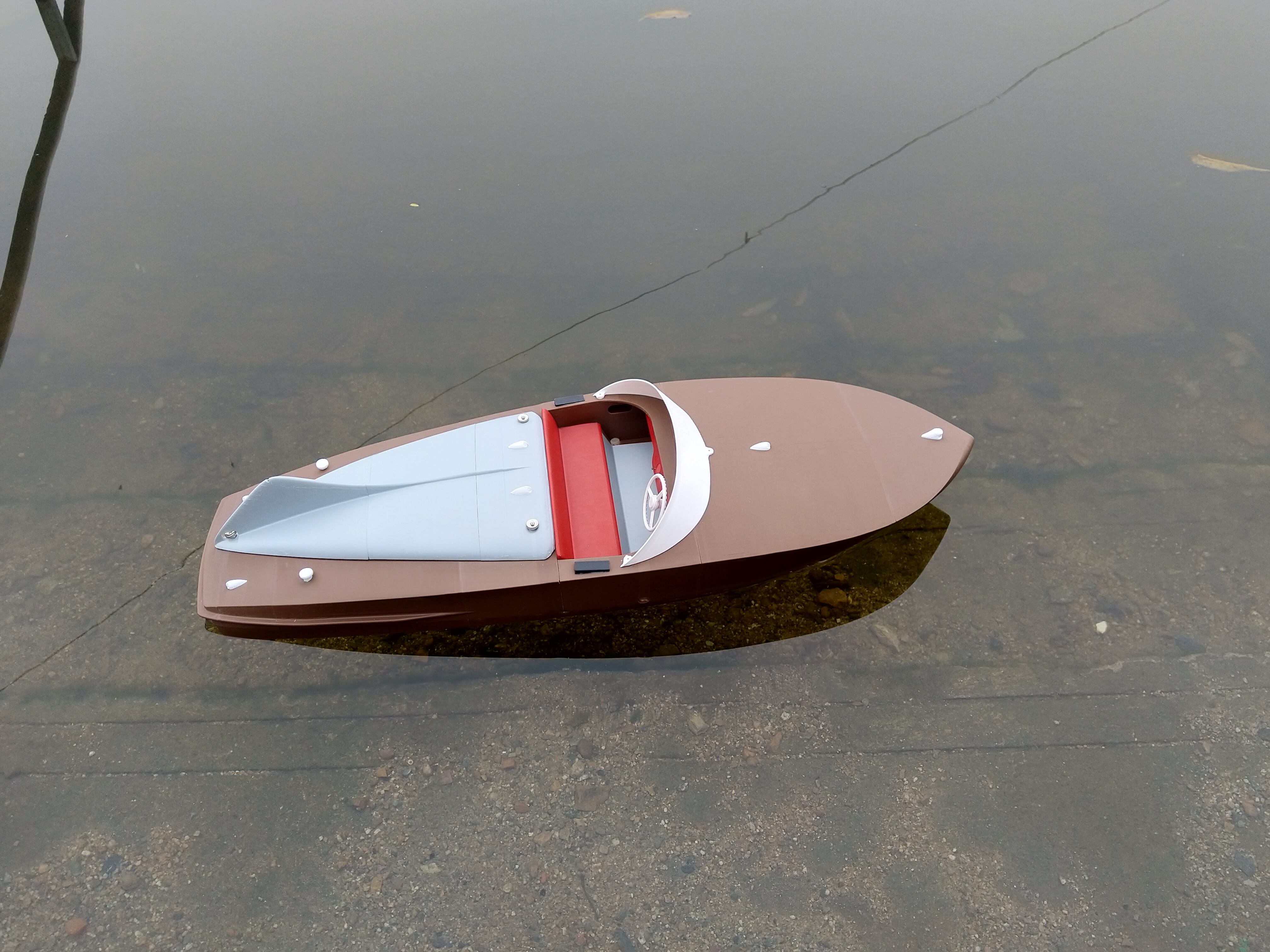 3D printed RC boat MONCY